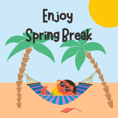 in this cartoon sketch the sun can be seen in the top right corner while to palm trees or bending toward each other with a hammock tied on them. a sunburnt man can be seen wearing sunglasses with his arms behind his head as a book lays open on the beach below him.